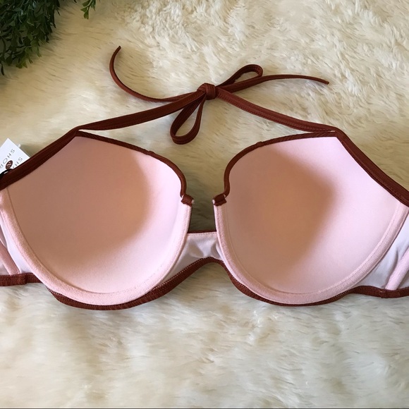 Shade & Shore NWT Halter Bikini Top 36D ! - Picture 7 of 9